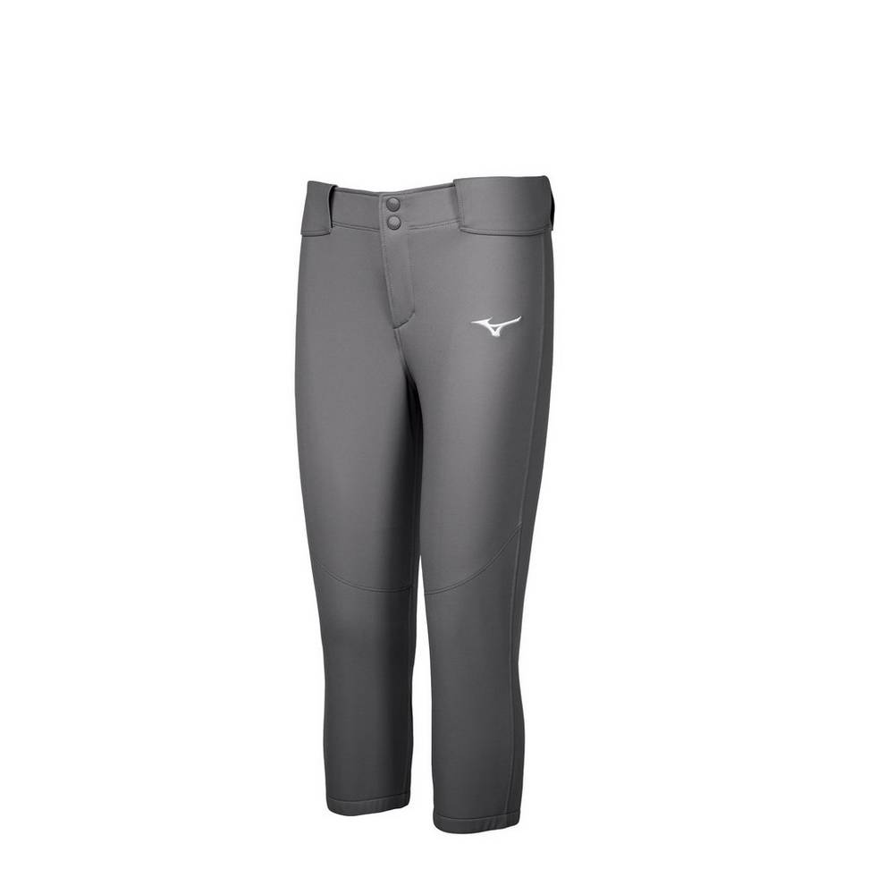 Calças Mizuno Softball Belted Stretch - Mulher - Cinzentas - XEHGO8634